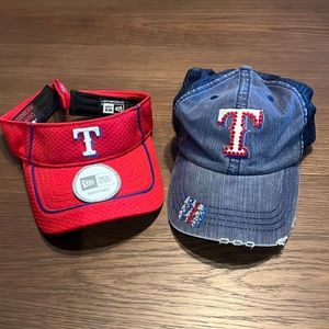 Texas Rangers Jeweled Baseball Cap and New Era Visor